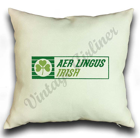 Aer Lingus Irish Vintage Pillow Case Cover