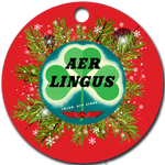 Aer Lingus Irish Airlines Vintage Logo Ornaments