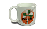 Aer Lingus Green and White Shamrock Bag Sticker  Coffee Mug