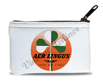 Aer Lingus Green & White Shamrock Rectangular Coin Purse