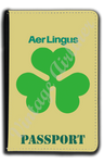 Aer Lingus Green Shamrock Logo Passport Case