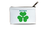 Aer Lingus Green Shamrock Logo Rectangular Coin Purse