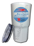 Aerolineas Agentinas 1960's Vintage Bag Sticker Tumbler