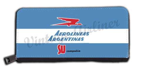 Aerolineas Agentinas 1960's Vintage Bag Sticker Wallet