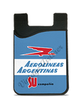 Aerolineas Argentinas 1960's Vintage Bag Sticker Card Caddy