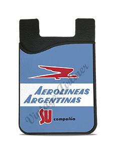Aerolineas Argentinas 1960's Vintage Bag Sticker Card Caddy