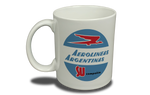 Aerolineas Argentinas 1960's Vintage Bag Sticker  Coffee Mug