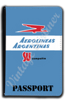 Aerolineas Argentinas 1960's Vintage Bag Sticker Passport Case