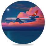 AeroMexico DC10 Round Coaster by Rick Broome