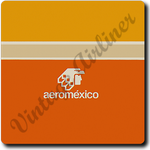 AeroMexico Logo Square Coaster