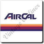 Air Cal Logo Square Coaster