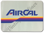 Air Cal Vintage Logo Glass Cutting Board