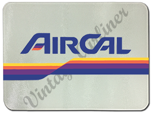 Air Cal Vintage Logo Glass Cutting Board