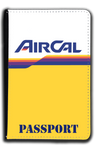 Air Cal Logo Yellow Passport Case
