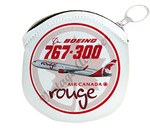 Air Canada Rouge Bag Sticker Round Coin Purse