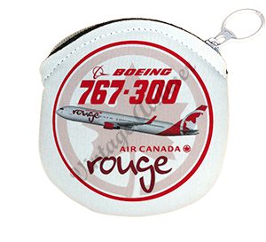 Air Canada Rouge Bag Sticker Round Coin Purse