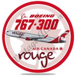 Air Canada Rouge Round Coaster