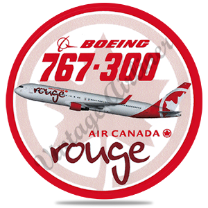 Air Canada Rouge Round Coaster