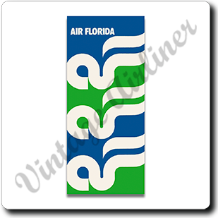 Air Florida Logo Square Coaster