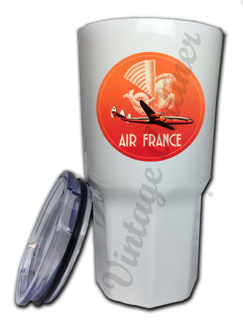 Air France 1950's Bag Sticker Tumbler