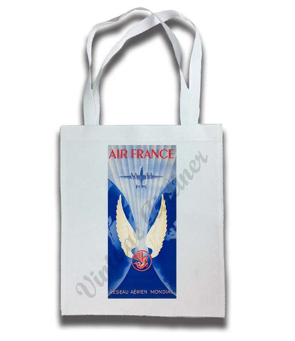 Air France Vintage Timetable Cover Tote Bag