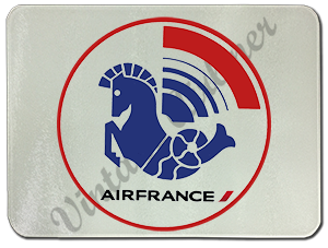 Air France 1976 Logo Glass Cutting Board