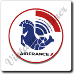 Air France 1976 Logo Square Coaster