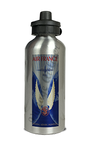 Air France 1947 Constellation Brochure Cover Aluminum Water Bottle