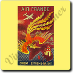 Air France Orient Cover Square Coaster