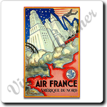 Air France Amérique du Nord Cover Square Coaster