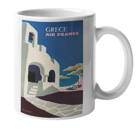 Air France Greece Coffee Mug
