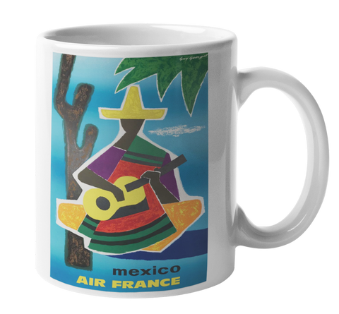 Air France Minimal Art Mexico Coffee Mug