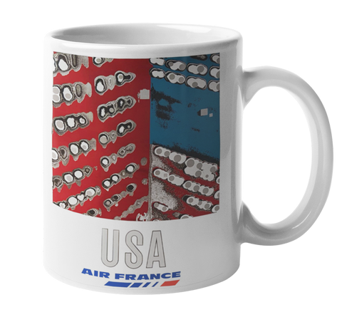 Air France USA Flag Coffee Mug