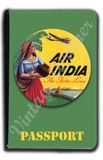 Air India Vintage Bag Sticker Passport Case