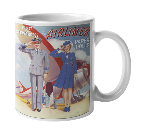 Vintage Airliner Dolls Coffee Mug