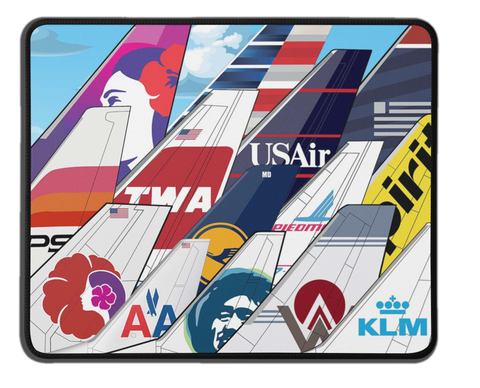 Airplane Livery Tail Collage MousePad