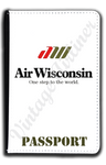 Air Wisconsin Logo Passport Case