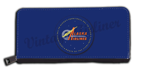 Alaska Airlines Vintage Bag Sticker Wallet