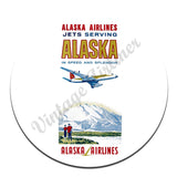 Alaska Airlines Jets Serving Vintage Mousepad