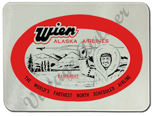 Wien Alaska Vintage Bag Sticker Glass Cutting Board