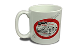 Wien Air 1950's Vintage Bag Sticker  Coffee Mug