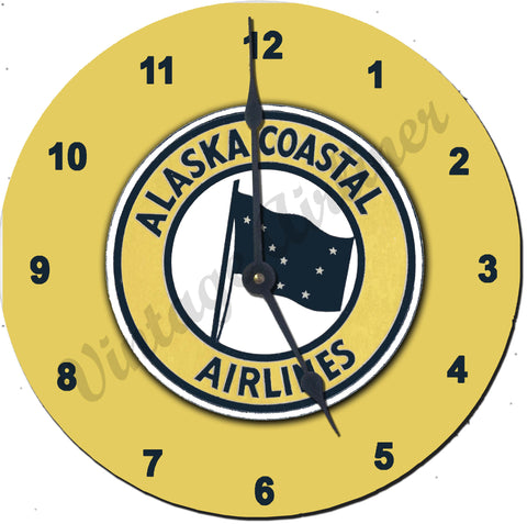 Alaska Coastal Airlines Wall Clock