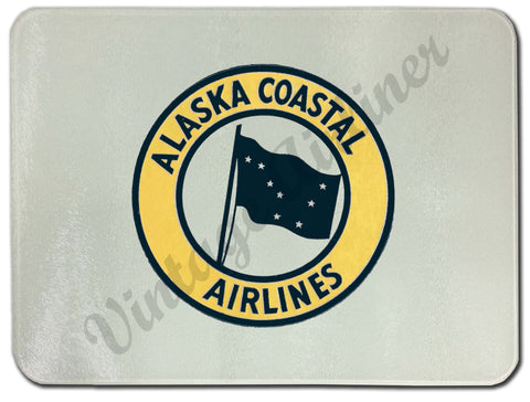 Alaska Coastal Airlines Glass Cutting Board