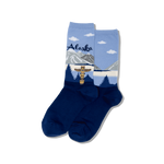 Alaska Women's Travel Themed Crew Socks