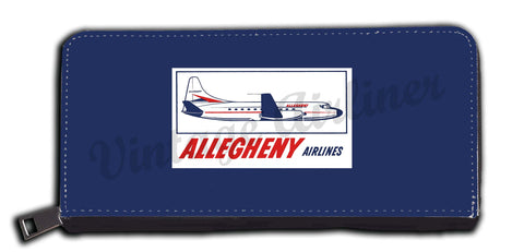 Allegheny Airlines 1960's Vintage Bag Sticker Wallet