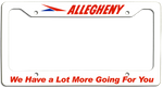 Allegheny Airlines A Lot More Going for You License Plate Frame