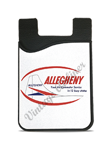 Allegheny Airlines Vintage Bag Sticker Card Caddy