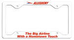 Allegheny Airlines Hometown Touch License Plate Frame
