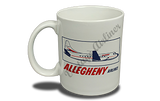 Allegheny Airlines 1960's Vintage Bag Sticker  Coffee Mug