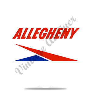 Allegheny Airlines Old Logo Round Coaster
